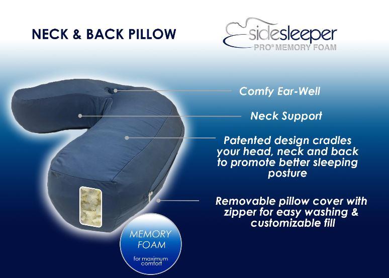 As seen on tv side sleeper hotsell pro air neck & back pillow