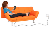 10 ft USB cable, woman in couch